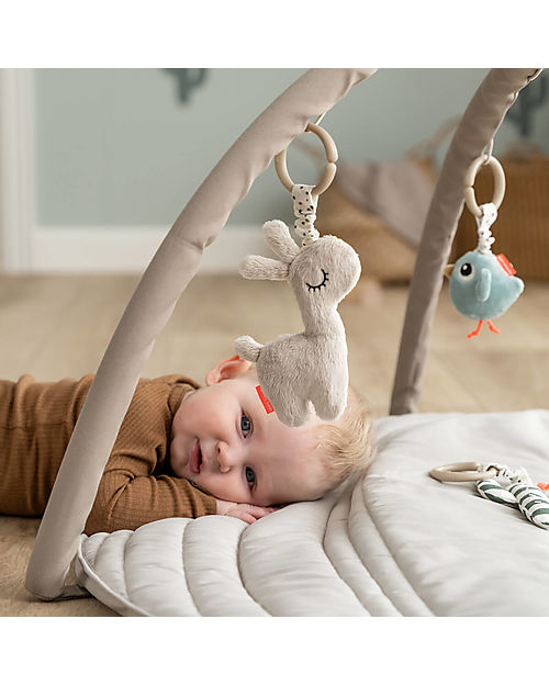 Done By Deer Palestrina Attività con Tappeto Gioco Trapuntato Lalee - Sabbia - 0+ Palestrine