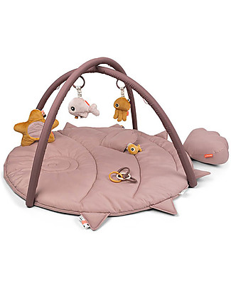 Done By Deer Palestrina Attività con Tappeto Gioco Trapuntato -Rosa Cipria Palestrine