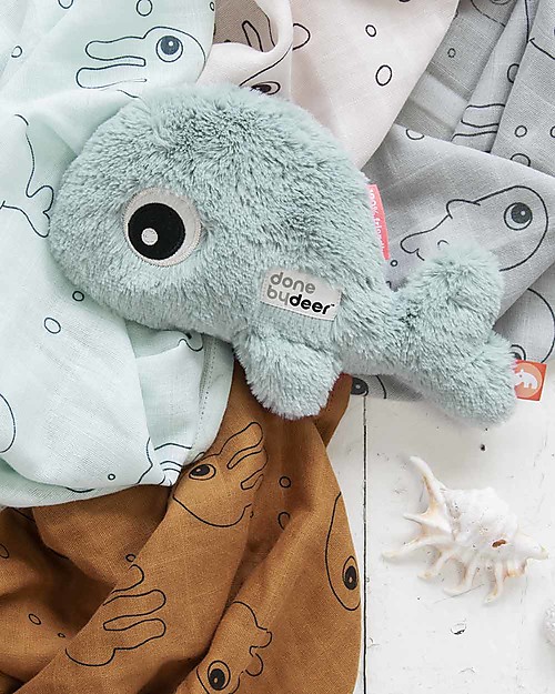 Done By Deer Peluche Cuddle Cute Wally Blu - 23x12 cm Peluche