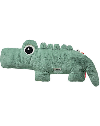 Done By Deer Peluche Cuddle Friend Croco, Verde - 65x27 cm Peluche