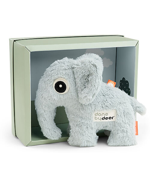 Done By Deer Peluche - Elphee l'Elefante - Blu - Confezione Regalo - 6m+ Peluche