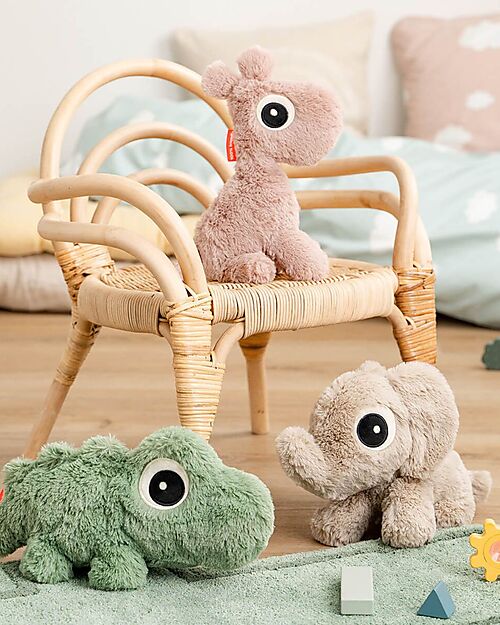 Done By Deer Peluche Raffi - Cipria - Super Morbido - Contiene Mini Libro - 0+ Peluche