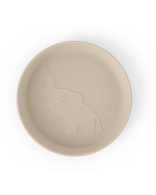 Done By Deer Piattino Pappa Kiddish - Elphee - Sabbia - 100% Riciclabile senza Melamina Piatti e Scodelle