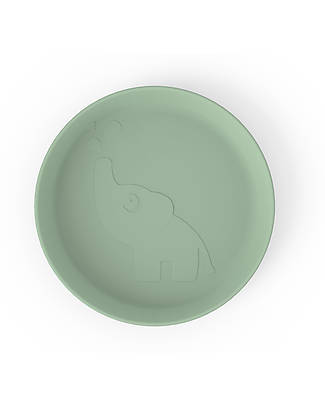 Done By Deer Piattino Pappa Kiddish - Elphee - Verde - 100% Riciclabile senza Melamina Piatti e Scodelle