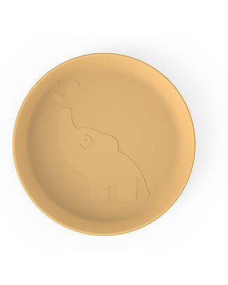 Done By Deer Piattino Pappa Kiddish - Mostarda - Blu - 100% Riciclabile senza Melamina Piatti e Scodelle