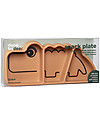 Done By Deer Piatto a Scomparti Anti-Scivolo Stick&Stay Croco, Mostrada Piatti e Scodelle