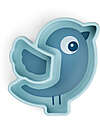 Done By Deer Piatto a Scomparti - Silicone Alimentare - Stick&Stay - Birdee - Blu Piatti e Scodelle