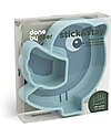 Done By Deer Piatto a Scomparti - Silicone Alimentare - Stick&Stay - Birdee - Blu Piatti e Scodelle