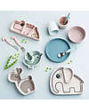 Done By Deer Piatto a Scomparti - Silicone Alimentare - Stick&Stay - Birdee - Blu Piatti e Scodelle