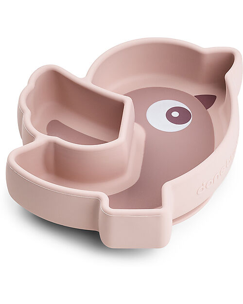 Done By Deer Piatto a Scomparti - Silicone Alimentare - Stick&Stay - Birdee - Cipria Piatti e Scodelle
