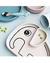 Done By Deer Piatto a Scomparti - Silicone Alimentare - Stick&Stay - Elphee - Sabbia Piatti e Scodelle