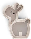 Done By Deer Piatto a Scomparti - Silicone Alimentare - Stick&Stay - Lalee - Sabbia Piatti e Scodelle