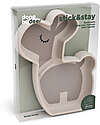 Done By Deer Piatto a Scomparti - Silicone Alimentare - Stick&Stay - Lalee - Sabbia Piatti e Scodelle