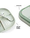 Done By Deer Piatto con Scomparti Foodie - Croco Verde - 100% PP Alimentare Piatti e Scodelle