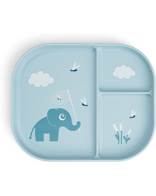 Done By Deer Piatto con Scomparti Foodie - Elphee - 100% PP Alimentare Piatti e Scodelle