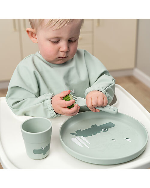 Done By Deer Piatto Foodie - Croco Verde - 100% PP Alimentare Piatti e Scodelle