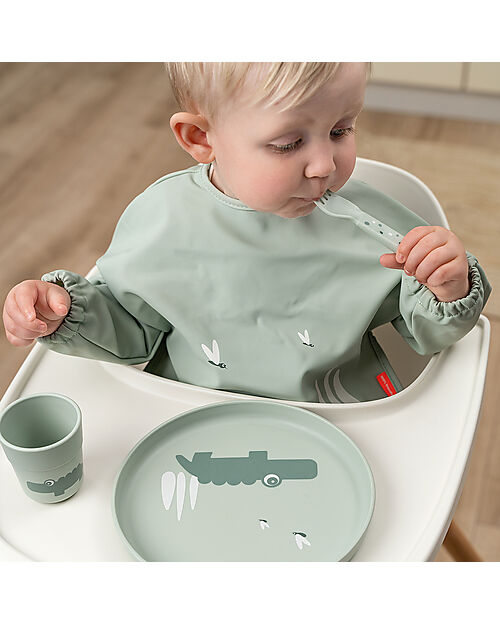 Done By Deer Piatto Foodie - Croco Verde - 100% PP Alimentare Piatti e Scodelle