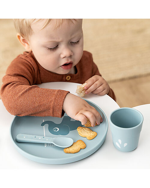 Done By Deer Piatto Foodie - Elphee Blu - 100% PP Alimentare Piatti e Scodelle