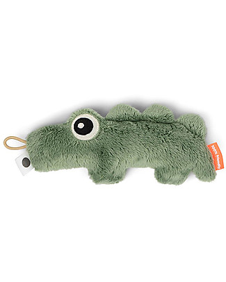 Done By Deer Piccolo Sonaglio Sensoriale - Croco - Verde Peluche