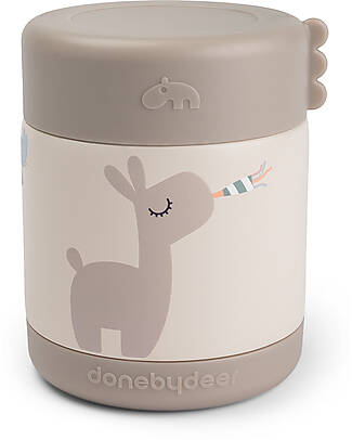 Done By Deer Porta Pranzo Termico - Celebration - Sabbia - 300 ml Contenitori Termici