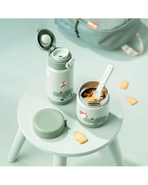 Done By Deer Porta Pranzo Termico - Playground - Verde - 300ml Contenitori Termici