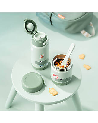 Done By Deer Porta Pranzo Termico - Playground - Verde - 300ml Contenitori Termici