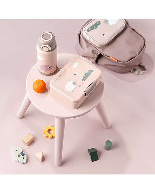 Done By Deer Porta Pranzo Termico - Tiny Farm - Cipria - 300ml Contenitori Termici