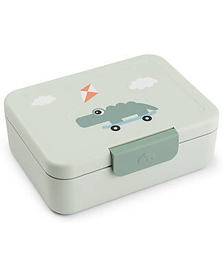 Done By Deer Portapranzo con Divisorio - Playground - Verde - Perfetto per Piccole Manine! Contenitori per Alimenti
