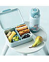 Done By Deer Portapranzo con Divisorio - Tiny Farm - Blu - Perfetto per Piccole Manine! Porta Merenda
