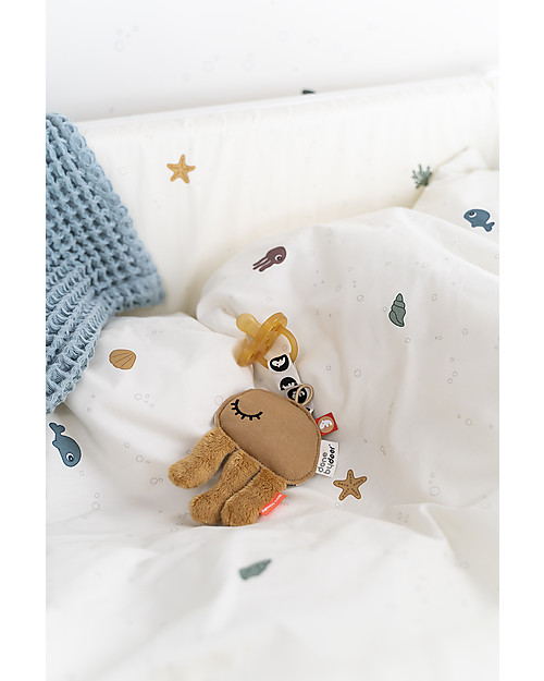 Done By Deer Reggiciuccio Cozy Keeper Jelly - Mostarda- Cotone Catenelle Portaciuccio