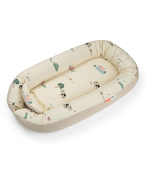 Done By Deer Riduttore Cozy Nest - Tiny Farm - Sabbia - 50 x 85 x 13 cm Riduttori Lettino