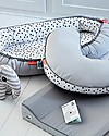 Done By Deer Riduttore Happy Dots, Grigio - Cotone - Dalla nascita Riduttori Lettino