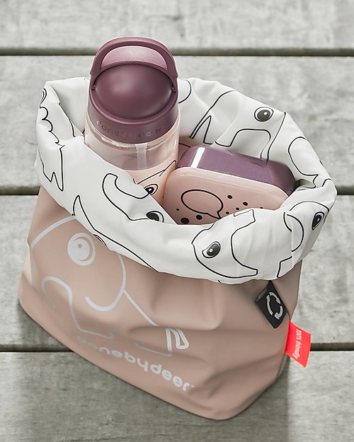 Done By Deer Sacca Portaoggetti Impermeabile Elphee, Rosa - Fatta con bottiglie di plastica riciclate! Zaini Scuola