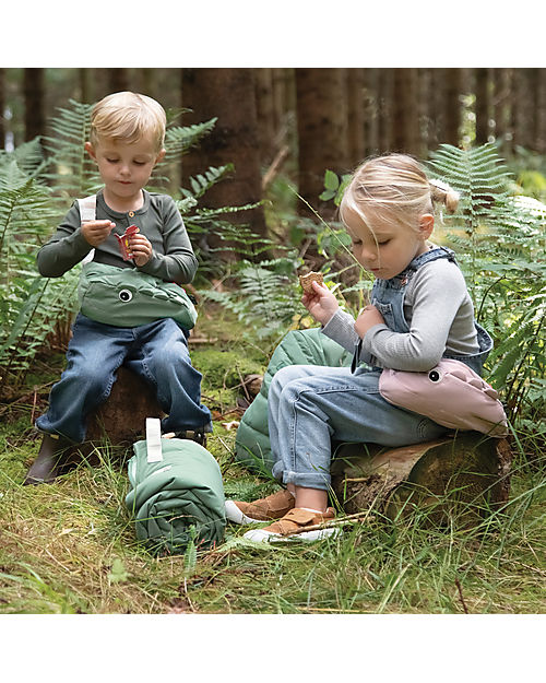 Done By Deer Sacco a Pelo Universale - Trapuntato - Croco - Verde - 130 x 70cm Sacchi Nanna