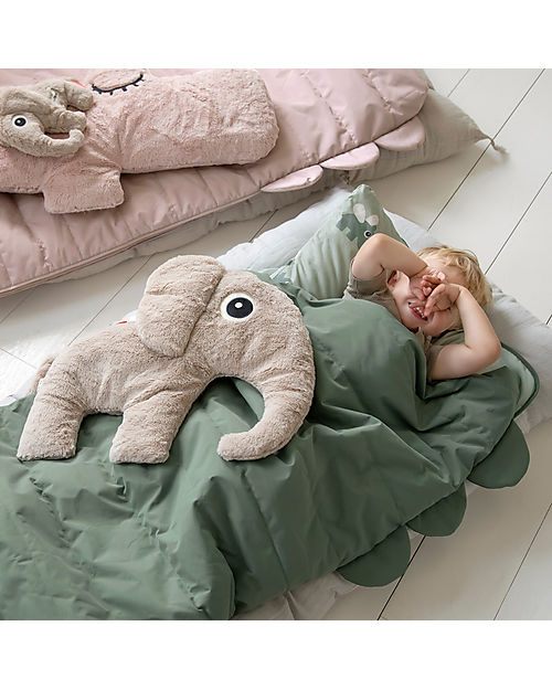 Done By Deer Sacco a Pelo Universale - Trapuntato - Croco - Verde - 130 x 70cm Sacchi Nanna