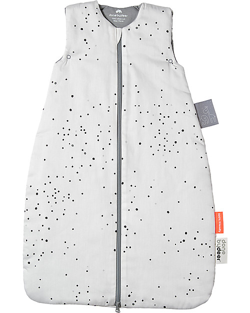 Done By Deer Sacco Nanna Invernale, 70 cm - TOG 2.5, Dreamy Dots, Bianco Sacchi Nanna