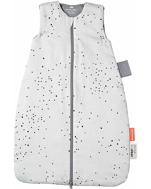 Done By Deer Sacco Nanna Invernale, 90 cm - TOG 2.5, Dreamy Dots, Bianco Sacchi Nanna