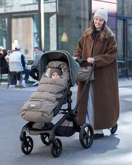 Done By Deer Sacco Passeggino Invernale - Tortora - 105 x 51 x 5 cm - 0/3 Anni Sacchi Passeggino