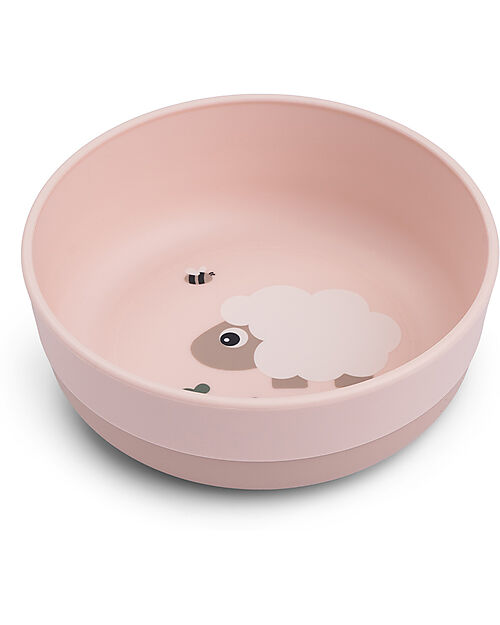 Done By Deer Scodella con Base Antiscivolo - Tiny Farm - Cipria - 375ml Piatti e Scodelle