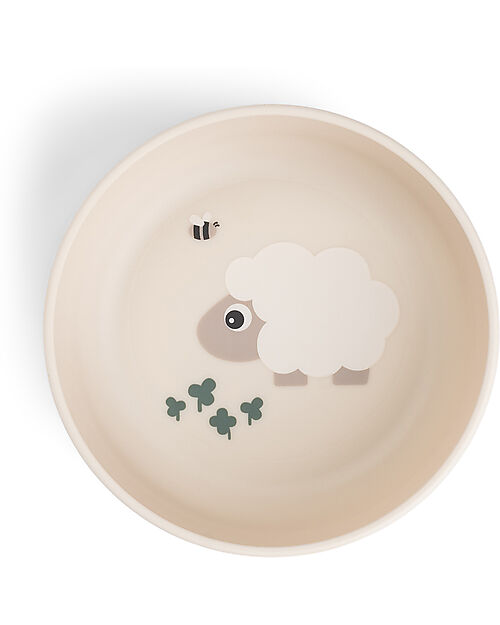 Done By Deer Scodella con Base Antiscivolo - Tiny Farm - Sabbia - 375ml Piatti e Scodelle
