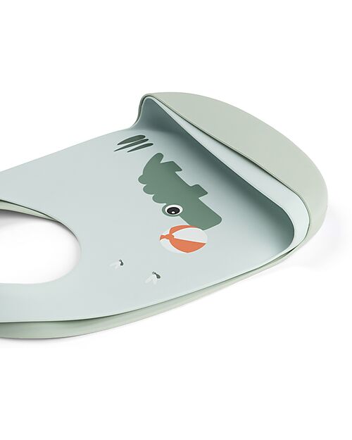 Done By Deer Set 2 Bavagli Impermeabili - Playground - Mix - 100% Silicone Alimentare - con Tasca Bavagli Impermeabili con Tasca