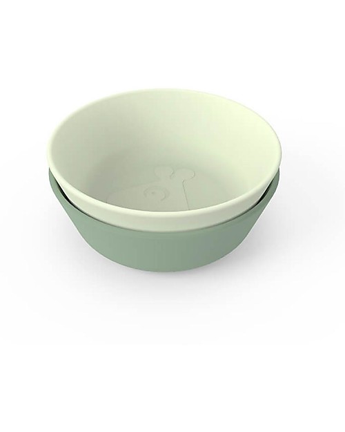 Done By Deer Set 2 Ciotole Pappa Kiddish - Raffi - Verde - 100% Riciclabile senza Melamina Piatti e Scodelle