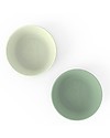 Done By Deer Set 2 Ciotole Pappa Kiddish - Raffi - Verde - 100% Riciclabile senza Melamina Piatti e Scodelle