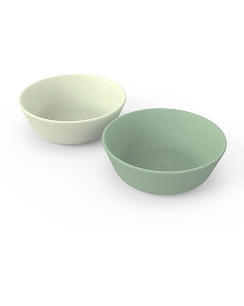 Done By Deer Set 2 Ciotole Pappa Kiddish - Raffi - Verde - 100% Riciclabile senza Melamina Piatti e Scodelle
