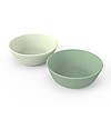 Done By Deer Set 2 Ciotole Pappa Kiddish - Raffi - Verde - 100% Riciclabile senza Melamina Piatti e Scodelle