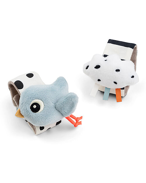 Done By Deer Set 2 Sonagli da Polso - Happy Clouds - Blu - 0+ Sonagli