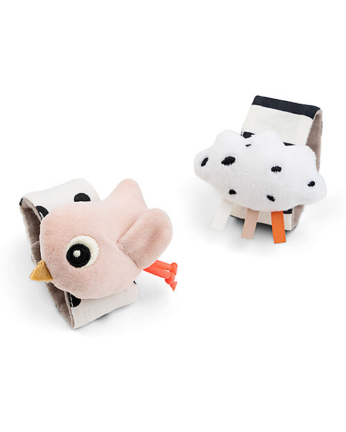 Done By Deer Set 2 Sonagli da Polso - Happy Clouds - Cipria - 0+ Sonagli