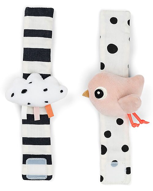 Done By Deer Set 2 Sonagli da Polso - Happy Clouds - Cipria - 0+ Sonagli