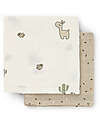 Done By Deer Set 2 Telini Antirigurgito - Lalee - Sabbia - 65x65 cm - 100% cotone Bavagli Classici