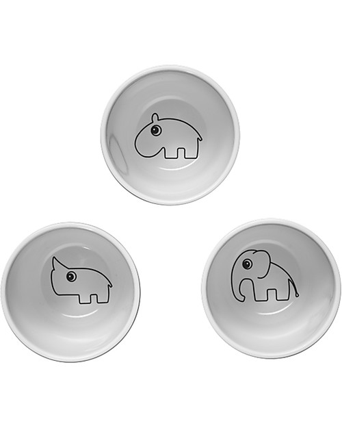 Done By Deer Set 3 Bicchieri Yummy, Toni del Grigio - 160 ml Bicchieri